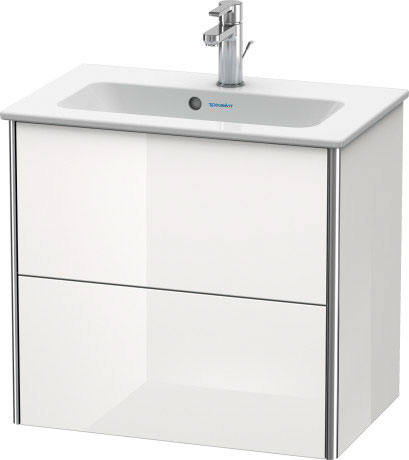 XS416509090 XSquare Тумбочка подвесная компакт Фланелево-серый шелковисто-матовый лак Duravit - Вид №2
