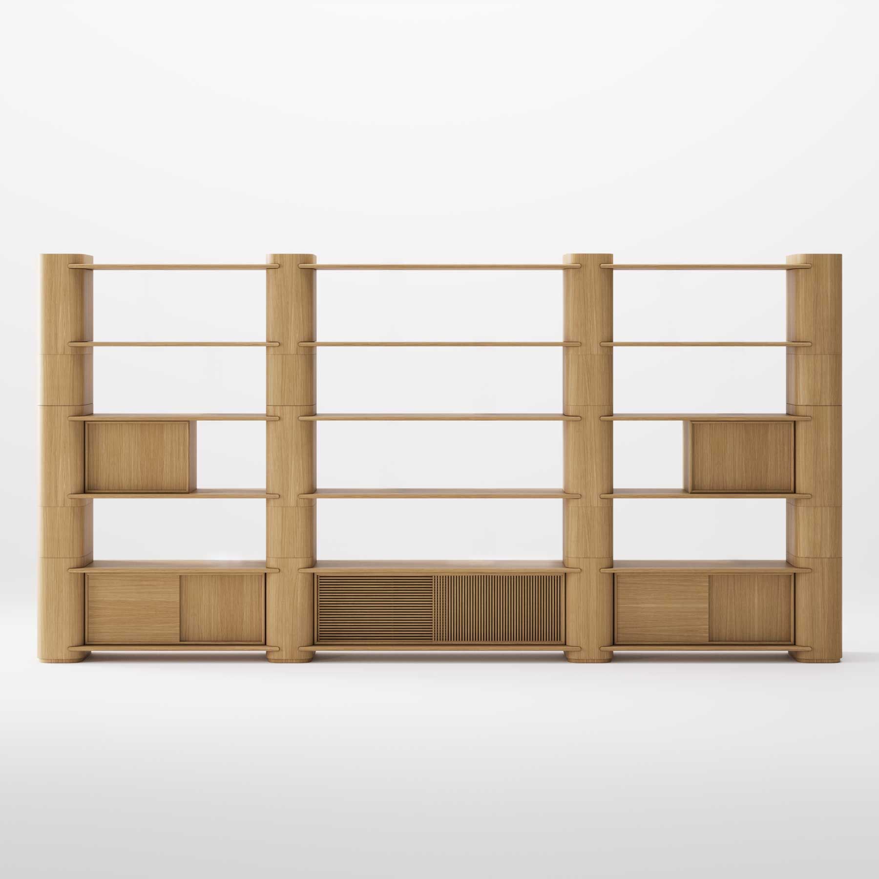 Деревянный самонесущий модульный книжный шкаф Wewood Path ARCH-00032308 - Вид №26