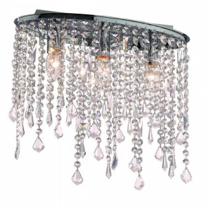 Потолочный светильник Ideal Lux Rain PL маленький IDEAL LUX КАСКАДНЫЕ 074047 Прозрачный;серебро