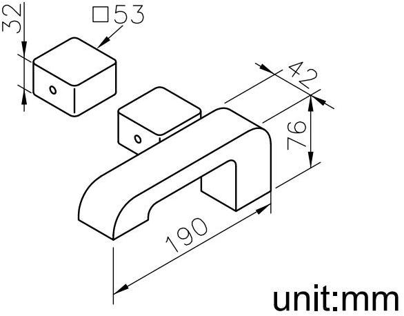 JUSTIME Смеситель для ванны на 3 отверстия из хромированной латуни Dragon 6904-m0-80cp - Вид №1