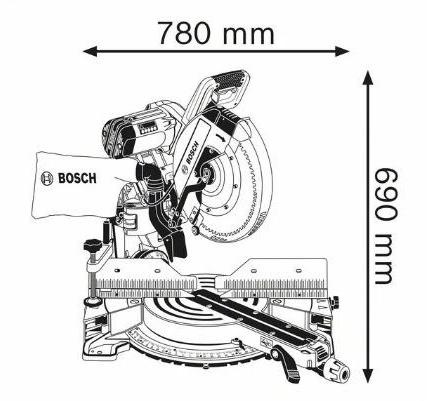 BOSCH PROFESSIONAL Радиальная торцовочная пила sun-id-1352013 - Вид №1