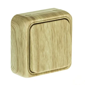 Выключатель LK STANDARD 1 клавиша открытой установки, сосна