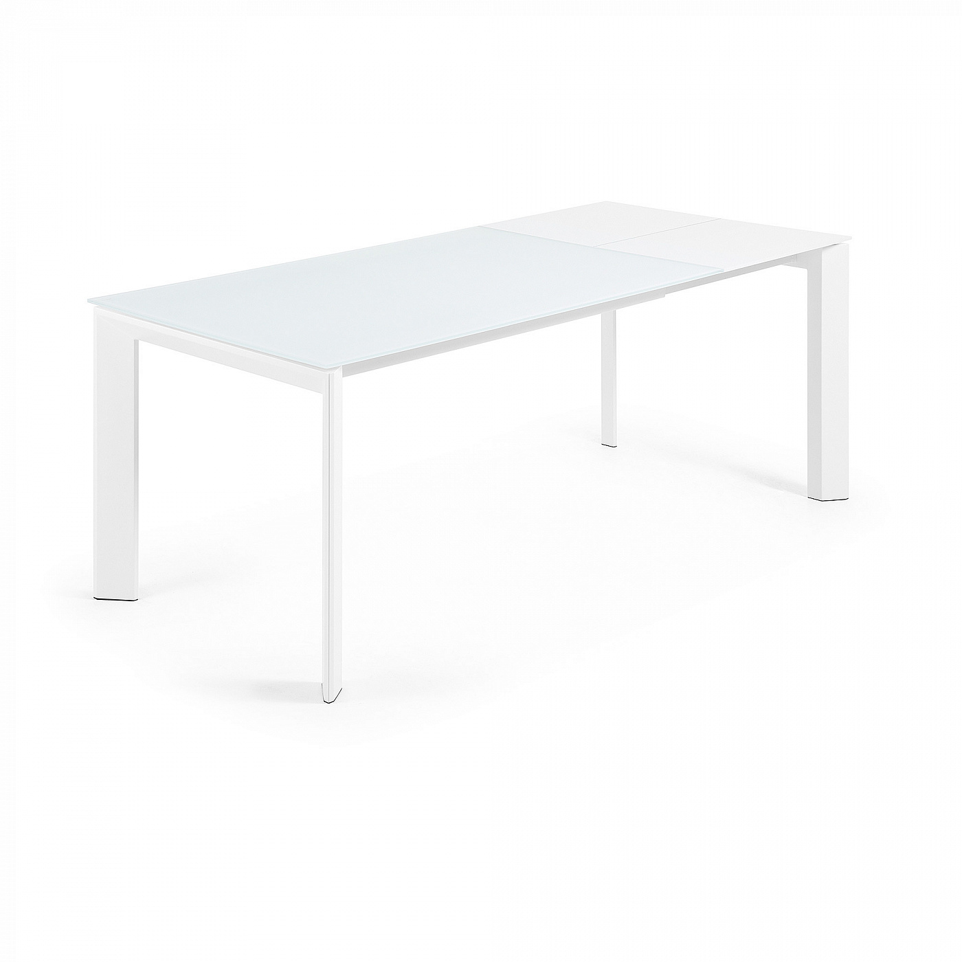 045450 ATTA Стол 140 (200) x90 белый, стекло La Forma Axis - Вид №4
