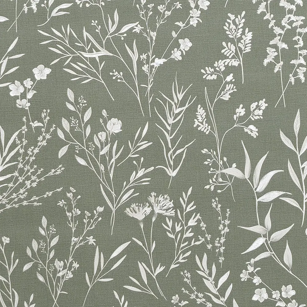 Victoria Stenova Lavanda - флизелиновые обои с растительным узором в зелёных тонах 89400061 STLM-1572554 - Вид №2