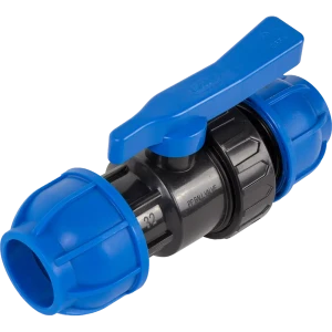 Кран ПНД ø32х32 мм обжимной полиэтилен