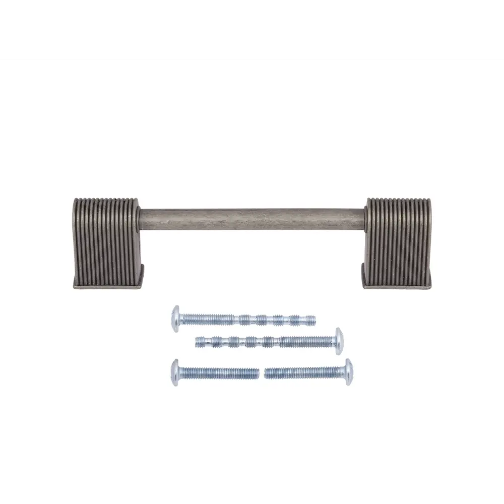 86899826 Ручка-скоба мебельная Amedeo ЦАМ 96 мм цвет старое серебро STLM-1009848 PALLADIUM  - Вид №1