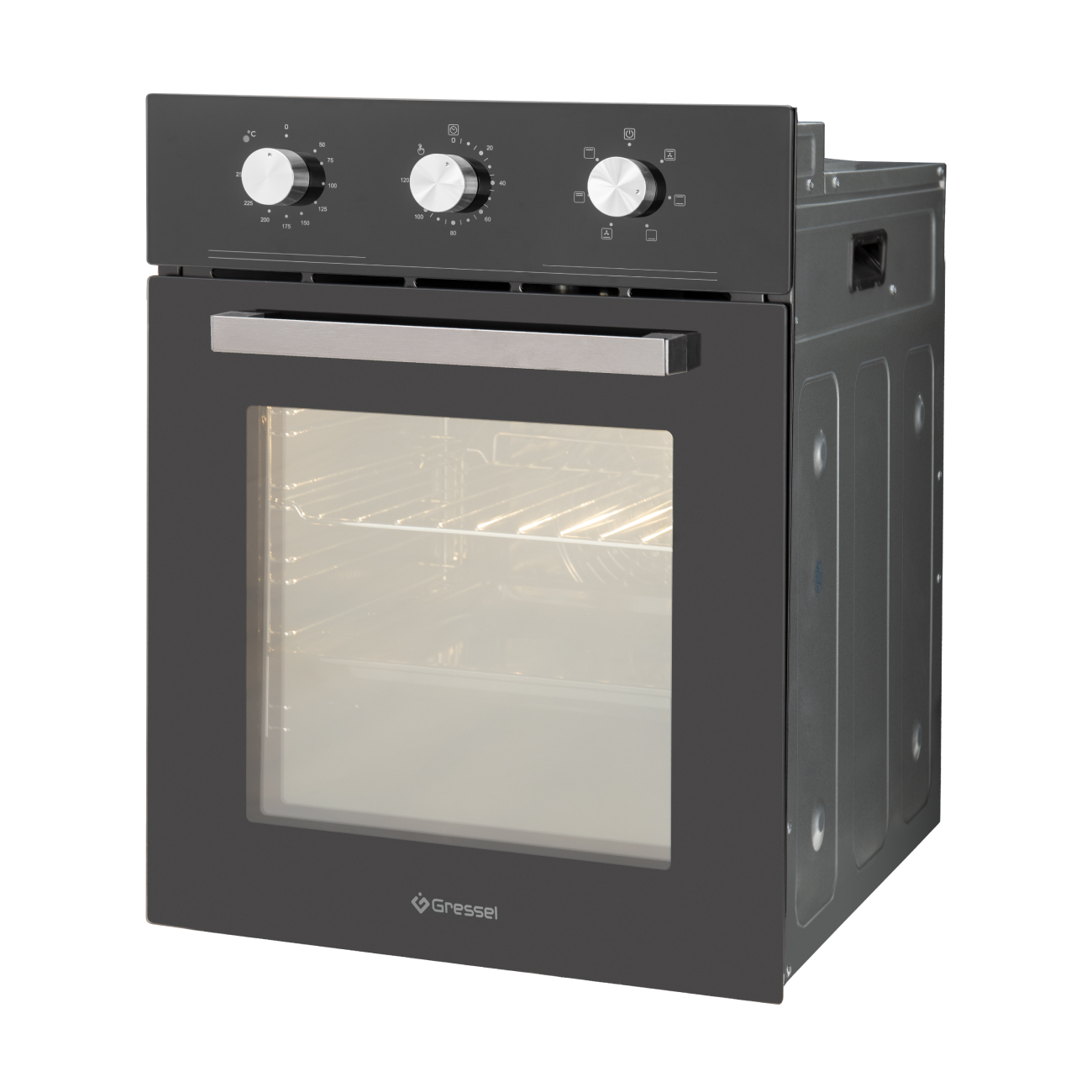 9284043 Электрический духовой шкаф Gressel RU477ES16000 черный STDN-0109999 - Вид №1