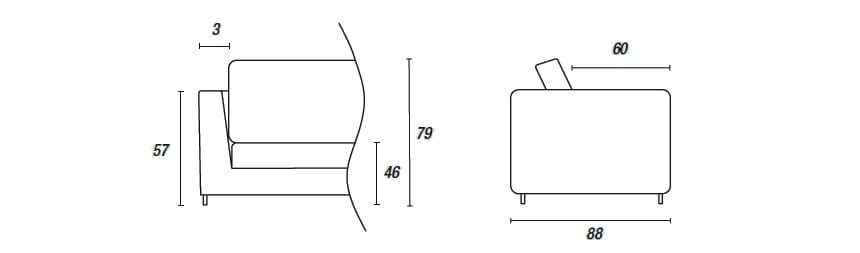 2-местный тканевый садовый диван Ditre Italia ARCH-00065270 - Вид №5