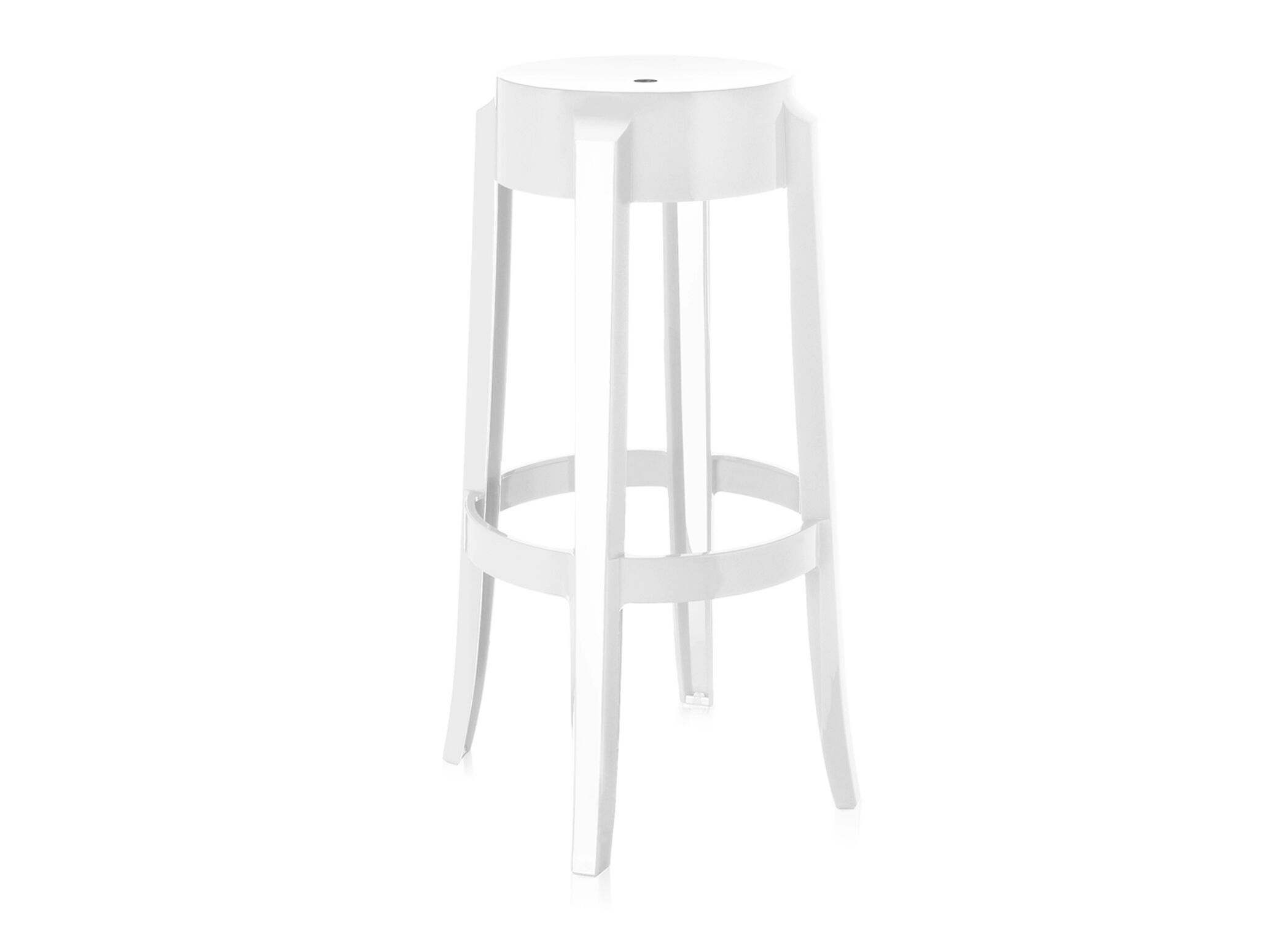 Высокий штабелируемый стул из поликарбоната с подставкой для ног Kartell CHARLES GHOST ARCH-00063123 - Вид №33