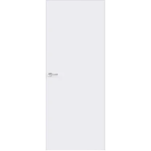 Дверь межкомнатная глухая Invisible 80x200 см левая обратного открывания под покраску (с замком) 85599873 STLM-2041219