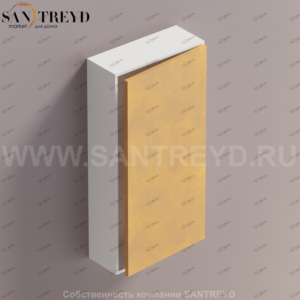 LIFT Модульный шкаф 80 см с правой дверью на доводчиках. Модули могут располагаться горизонтально и вертикально. Отделка: белая краска и натуральная кожа. AMOB052NALZDX Agape