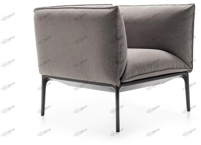 MDF Italia Кресло из ткани с подлокотниками Yale sun-id-1516412