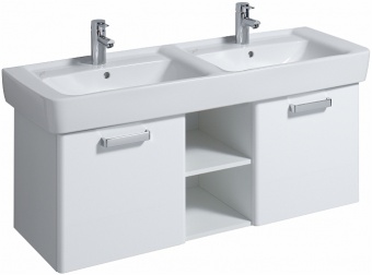 122130000 Подвесная раковина настенная прямоугольная Keramag  белая  - Вид №4