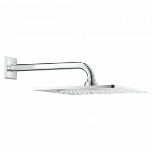 Верхний душ с кронштейном GROHE Rainshower F-series, 254х254 мм, с ограничением расхода воды, хром (26070000)