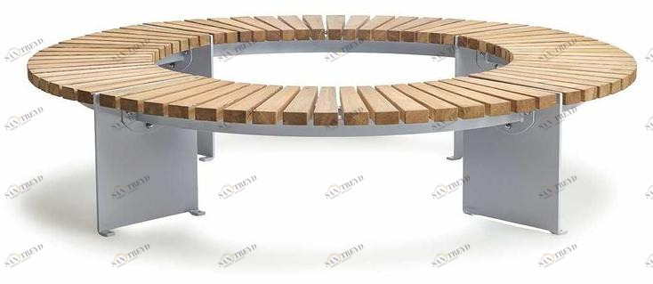 VESTRE Модульная круглая скамья из стали и дерева Vroom sun-id-1352307