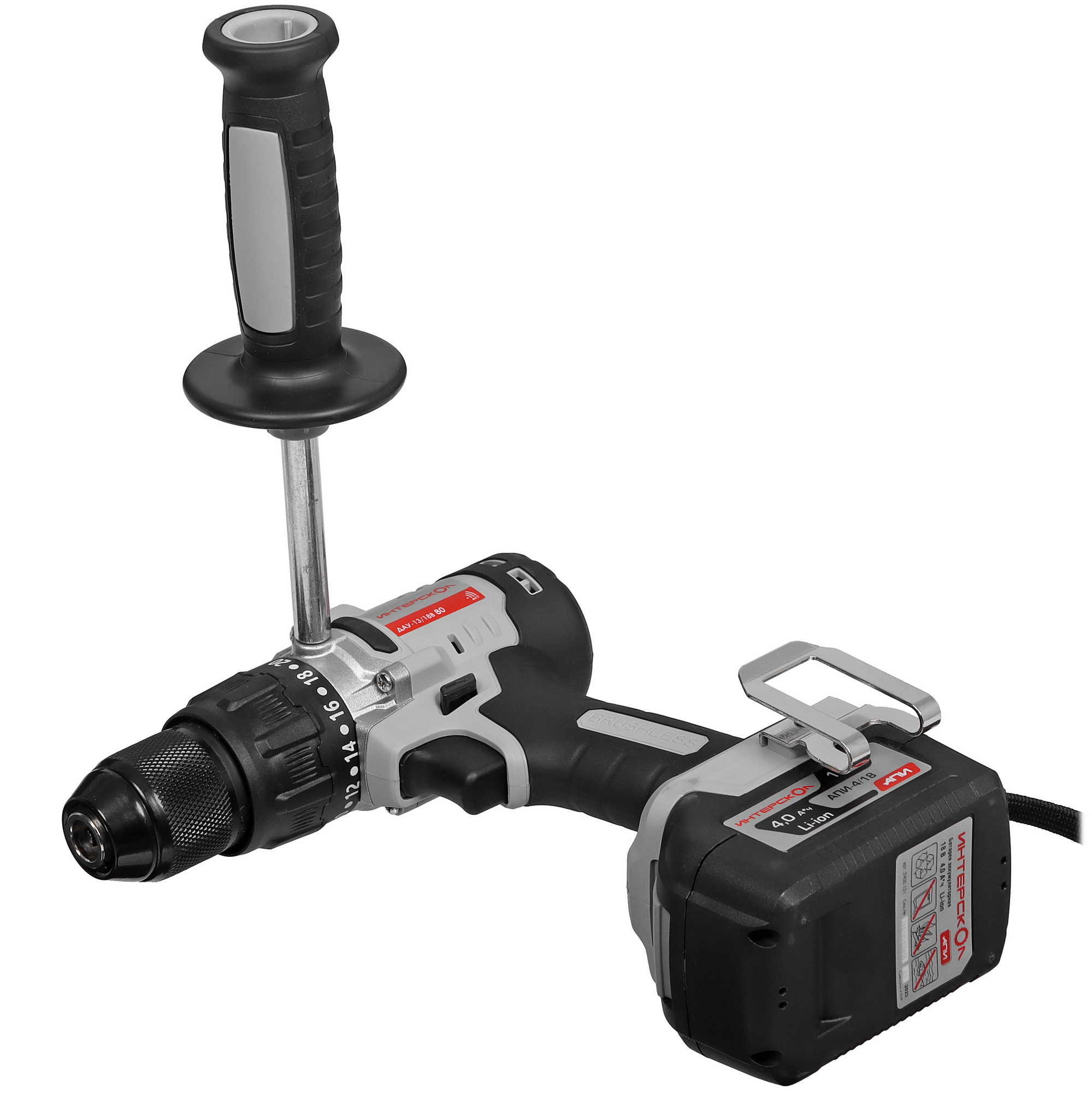 Дрель-шуруповерт Интерскол ДАУ 13/18В 80 АПИ 18V 9084839 STDN-0003500 - Вид №5