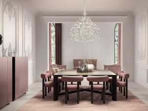 Подвесной светильник с кристаллами