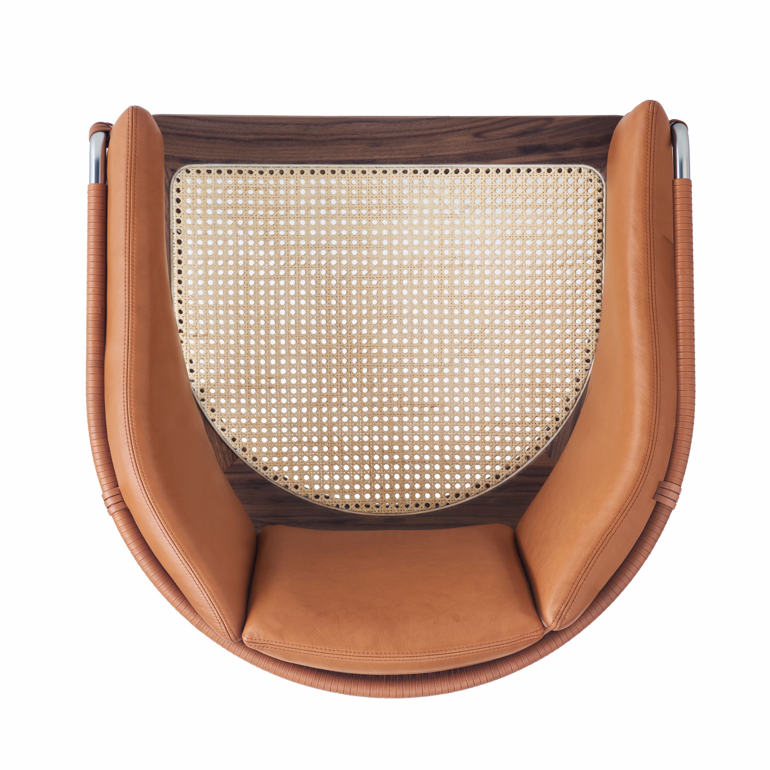 Мягкое кожаное кресло с подлокотниками BassamFellows ARCH-00068952 - Вид №4