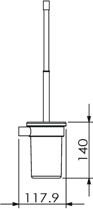 24025A Ерш подвесной цвет хром LANGBERGER LUGANO - Вид №2