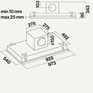 Falmec Потолочная вытяжка из нержавеющей стали Design+ sun-id-1456820 - Вид №9
