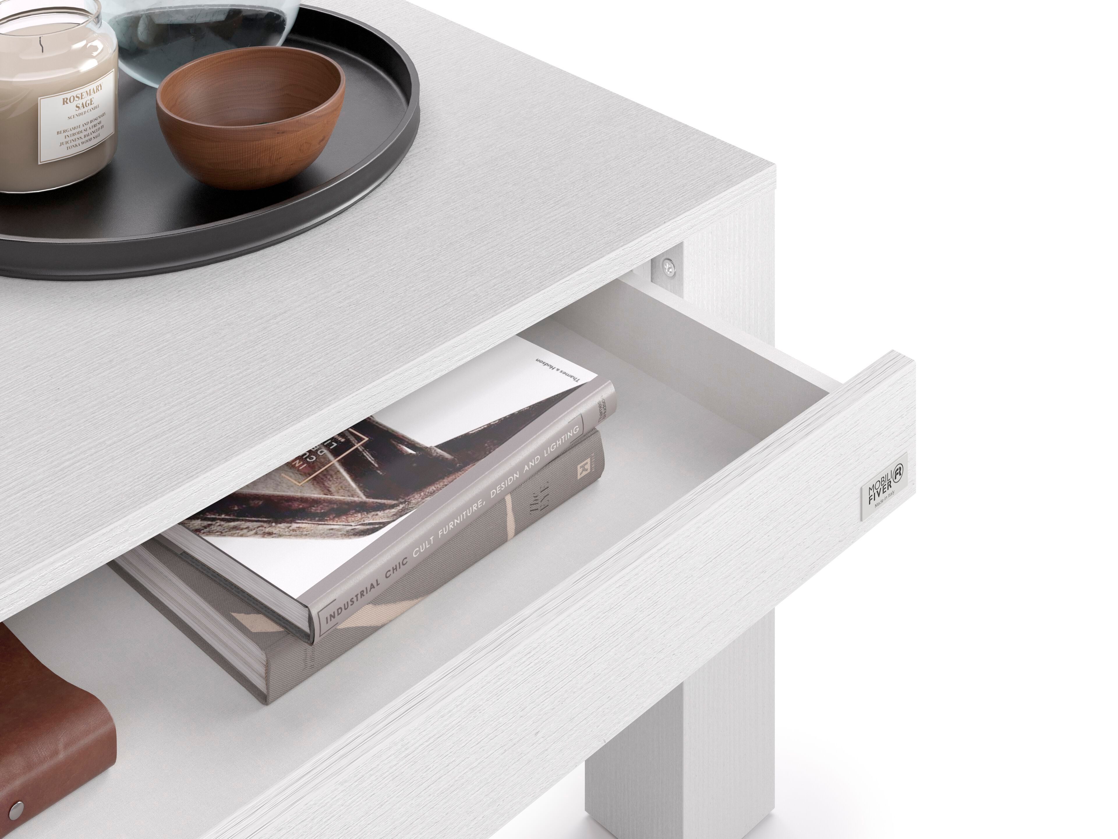 Прямоугольный журнальный столик из белого ясеня для гостиной Mobili Fiver Rachele ARCH-00071666 - Вид №3