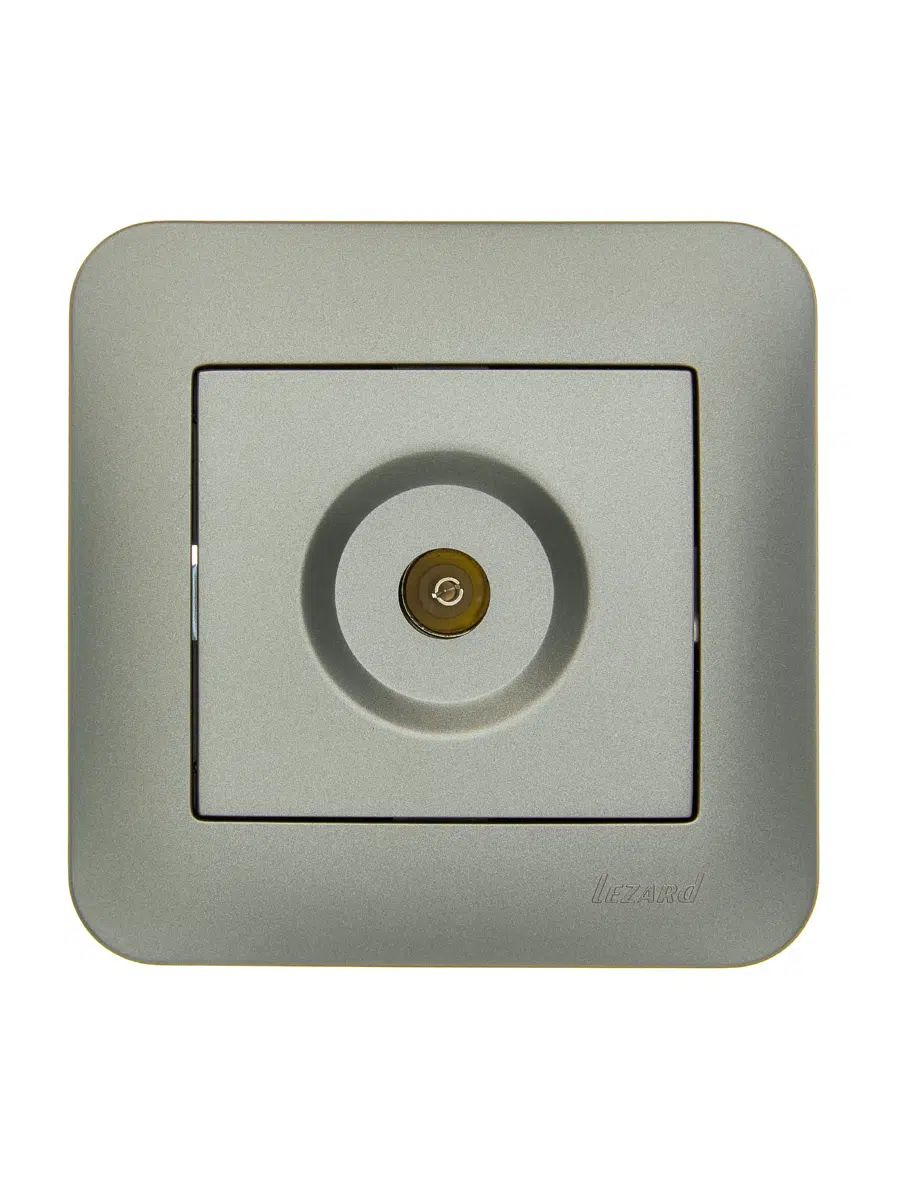 ASTI Розетка ТВ проходная платина LEZARD 7081-3535-129 - Вид №1