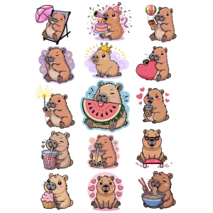 Декоративная наклейка Симфония Капи-Симпатяга 210x297 мм