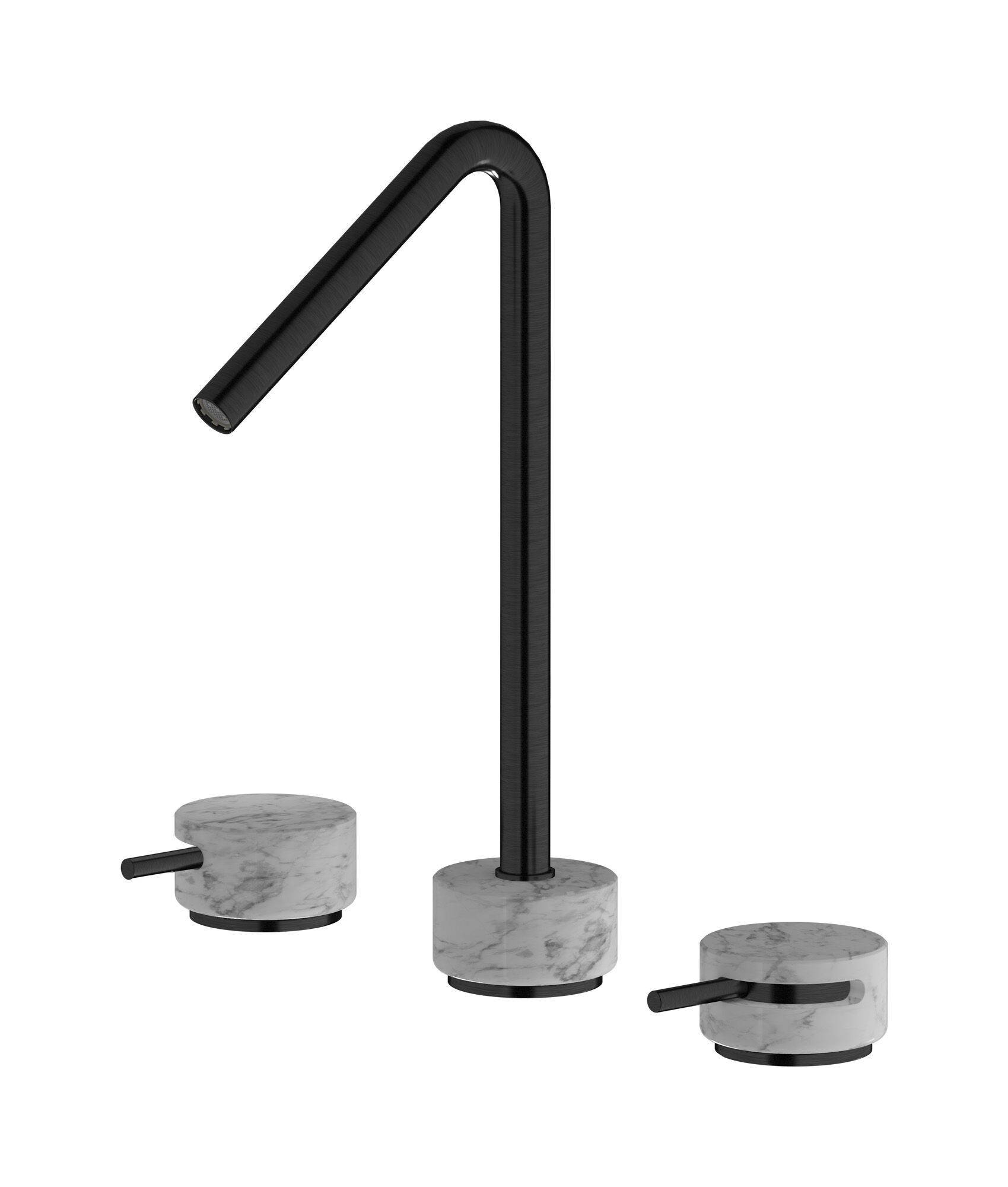 Смеситель для раковины с 3 отверстиями для мраморной столешницы IB мрамор + мрамор Elle ARCH-00068761 - Вид №5