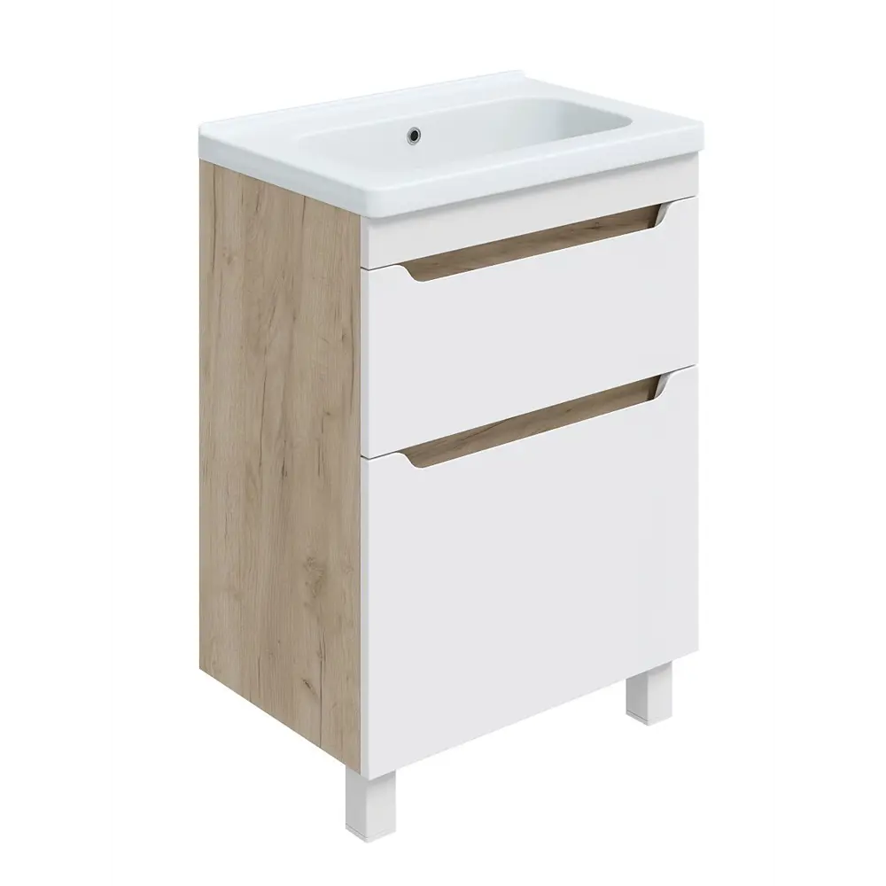 Тумба Рондо 60 для ванной с двумя ящиками 89354202 Santreyd STLM-1584249