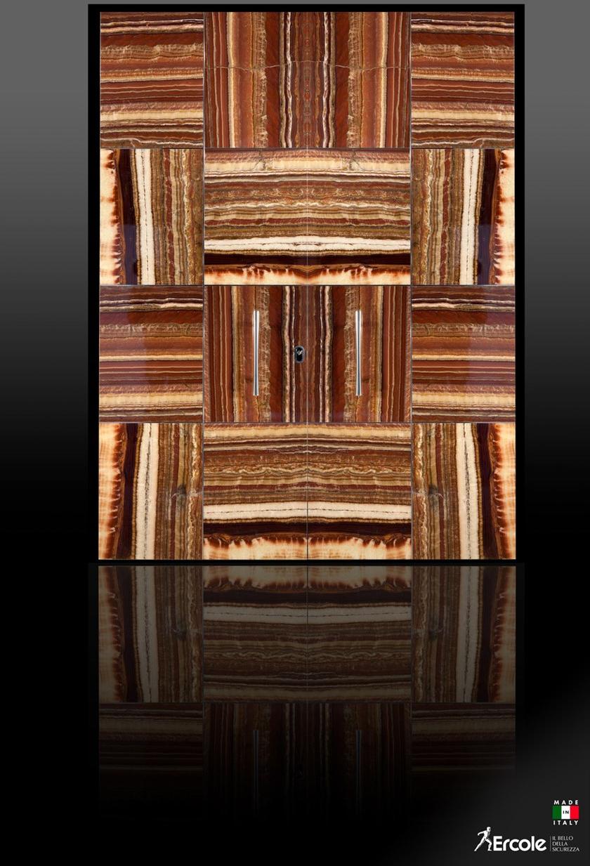 Ercole Бронированная входная дверь из фантастического красного оникса sun-id-1484007 - Вид №2