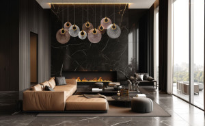 Стеклянный светодиодный подвесной светильник