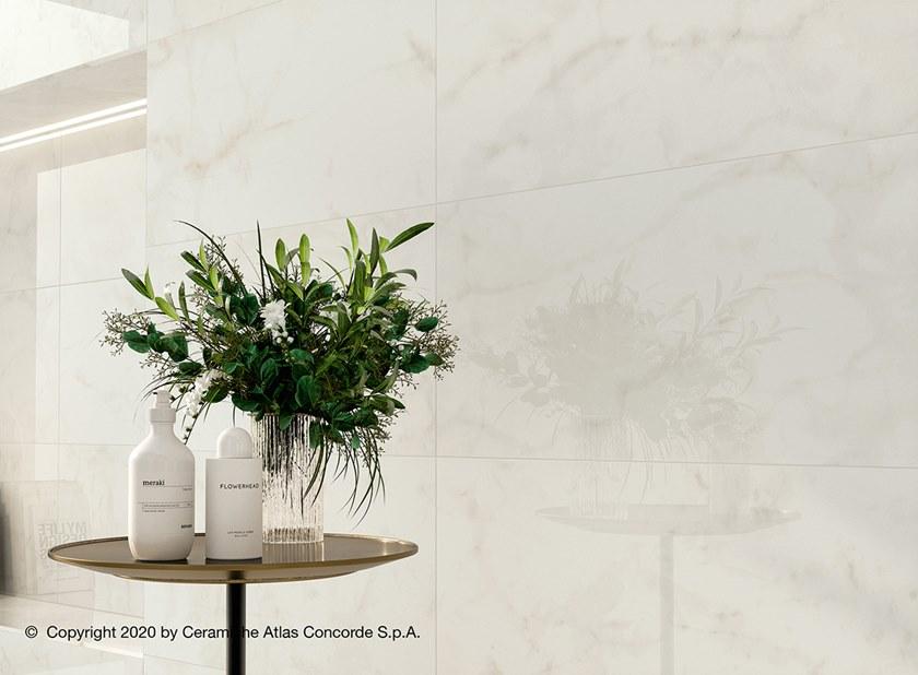 Atlas Concorde Белая плитка для стен с эффектом мрамора Marvel shine sun-id-1375735 - Вид №42