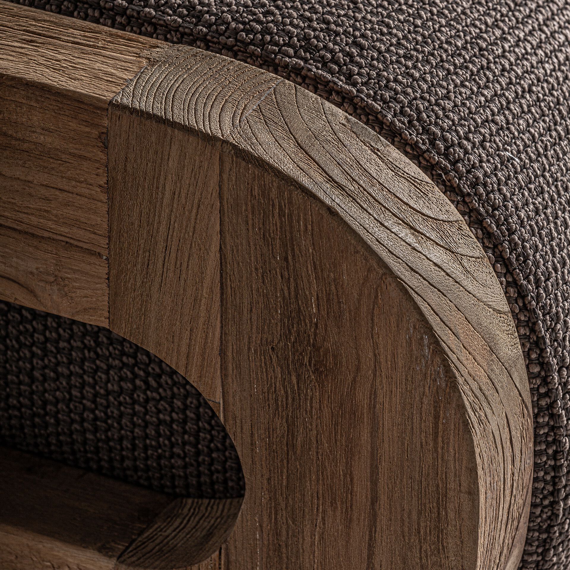 Садовая кровать с откидной спинкой из ткани и дерева Vical Home Corba ARCH-00001810 - Вид №3