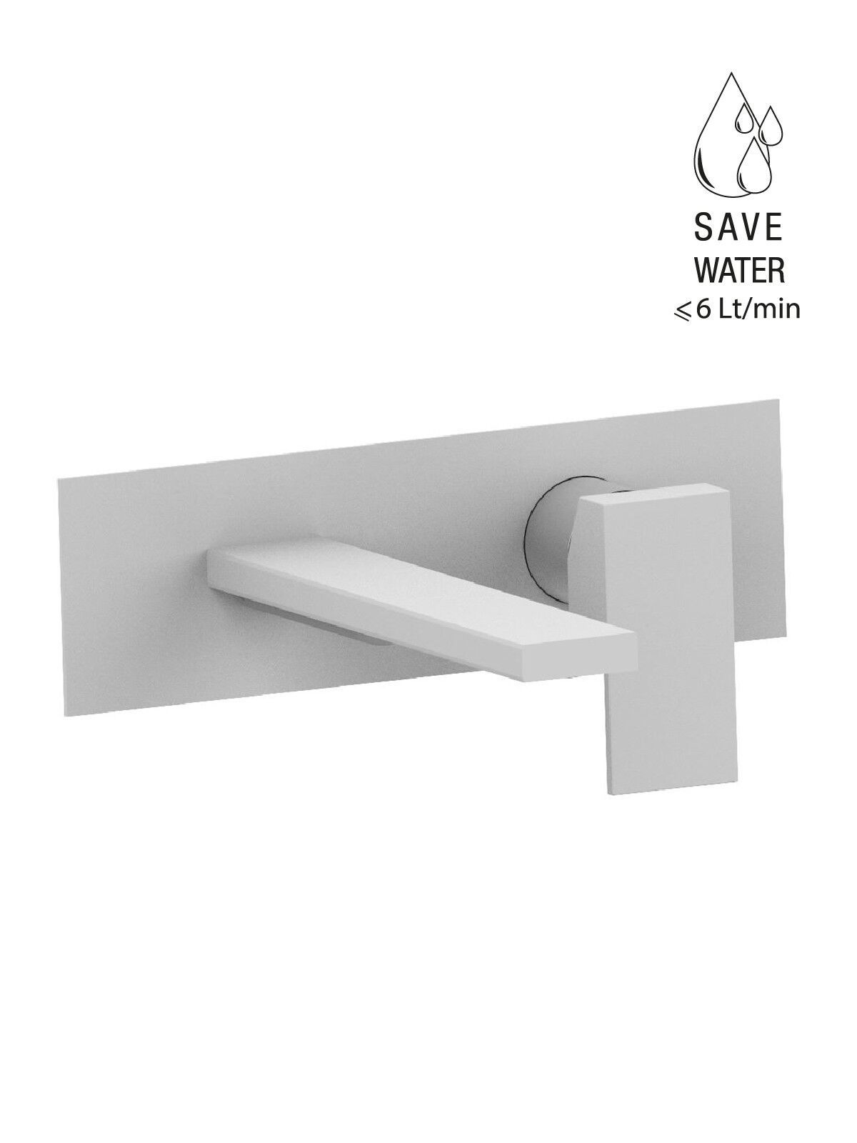 Настенный смеситель для раковины с пластиной без слива Rubinetterie Frattini Vita Due ARCH-00054452 - Вид №54