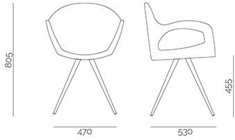 PF Stile Кресло полиэтиленовое с подлокотниками sun-id-1352676 - Вид №3