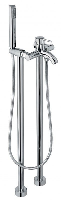 4500128CR Emmevi Piper, напольный смеситель для ванной с ручным душем, цвет хром