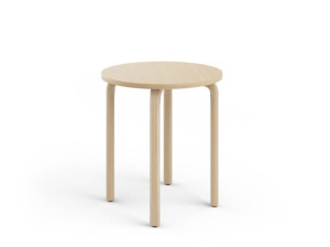 Деревянный круглый журнальный столик