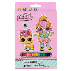 146749 LOL Карандаши цветные. Набор 18 шт. L.O.L.