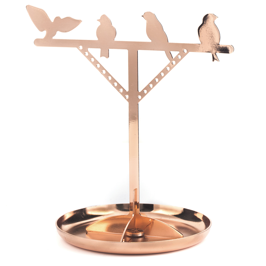 JK07-CO Держатель для украшений bird медь Kikkerland 
