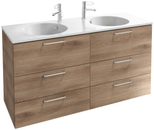 EB2536-R5-M90 Тумба под столешницу 140 см, 6 ящиков, хромированная ручка JACOB DELAFON ODÉON RIVE GAUCHE