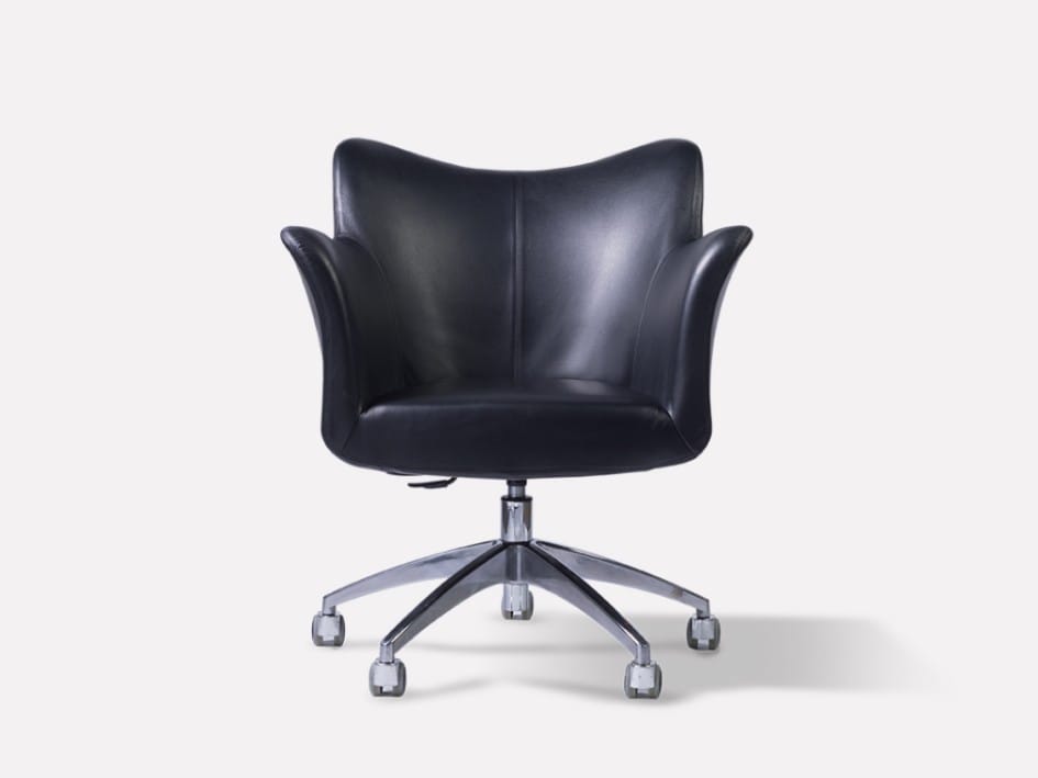 Кожаное вращающееся кресло с подлокотниками MORADA Jenn ARCH-00039456 - Вид №1