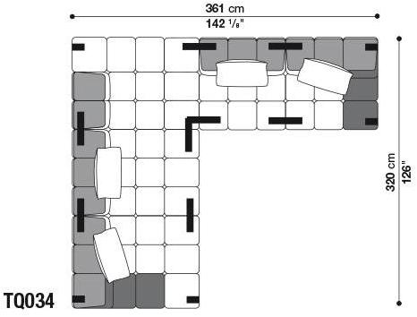 B&B Italia Модульный секционный диван Tufty time sun-id-1414316 - Вид №64