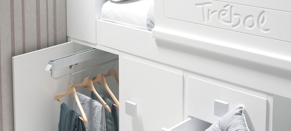 001106 Двухъярусная кровать и шкаф Trebol Linea Santreyd - Вид №3