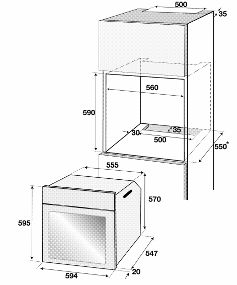 1306066 Электрический духовой шкаф Beko BIE22300XD серебристый STDN-0135336 - Вид №7
