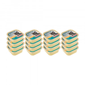ПР0043778*16 Корм для кошек курица, утка и индейка конс. 100г (упаковка - 16 шт) Pro Cat