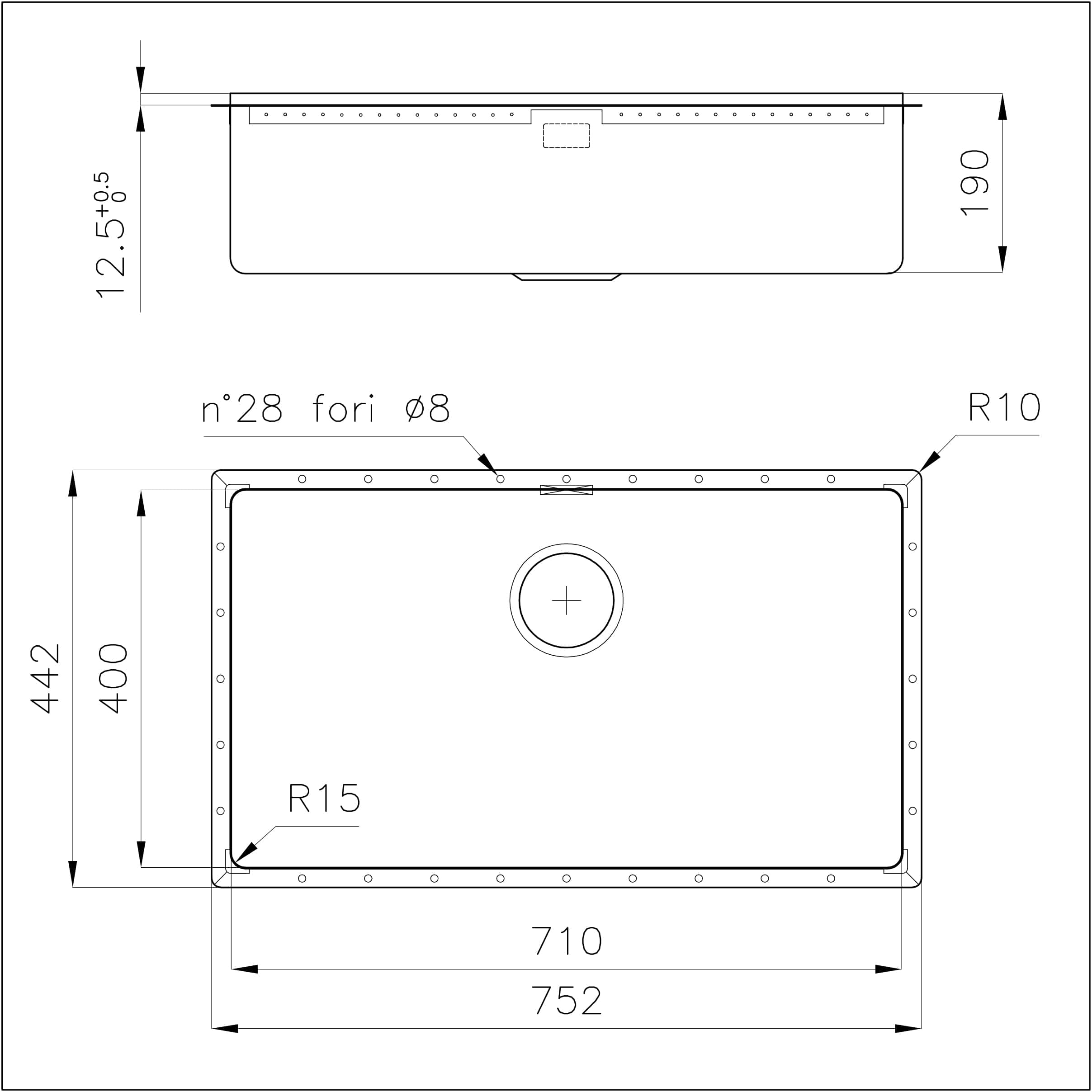 4157019 Раковина Phantom Edge Gold - 4157019 Fosterspa  - Вид №1