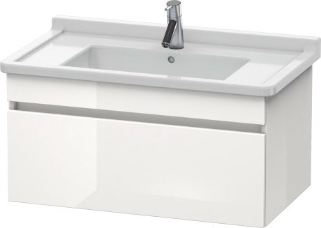 DS638804343 Тумбочка подвесная DuraStyle #DS6388 800 x 470 мм Базальт матовый, декор Duravit - Вид №2