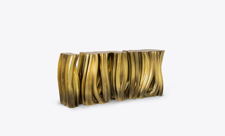 0-133 Монохромный золотой буфет Boca Do Lobo  - Вид №18