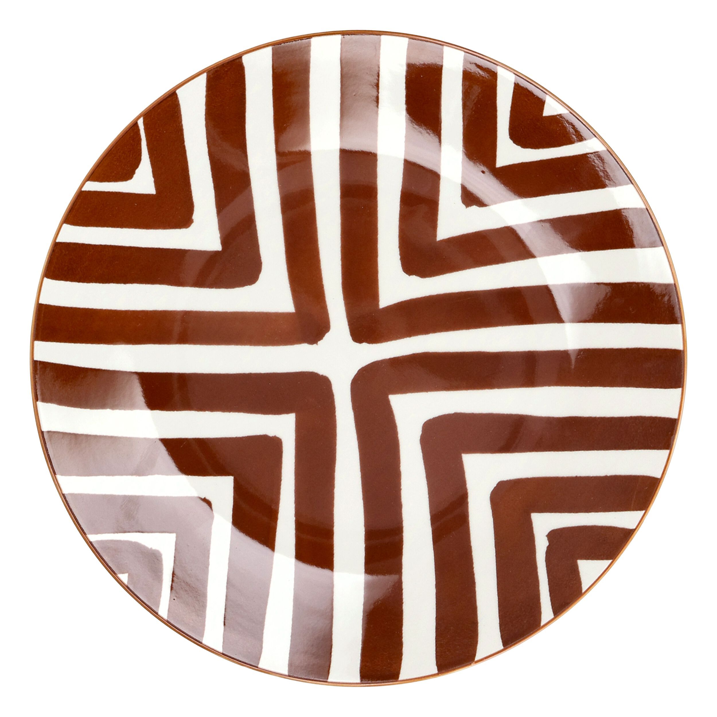 Фарфоровая плоская круглая тарелка POMAX Amuse ARCH-00014980 - Вид №1