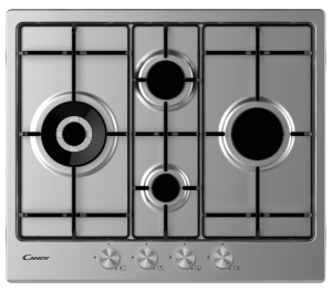 90799325 Газовая варочная панель CHW6D4WPX 4 конфорки цвет серебристый STLM-0387208 CANDY